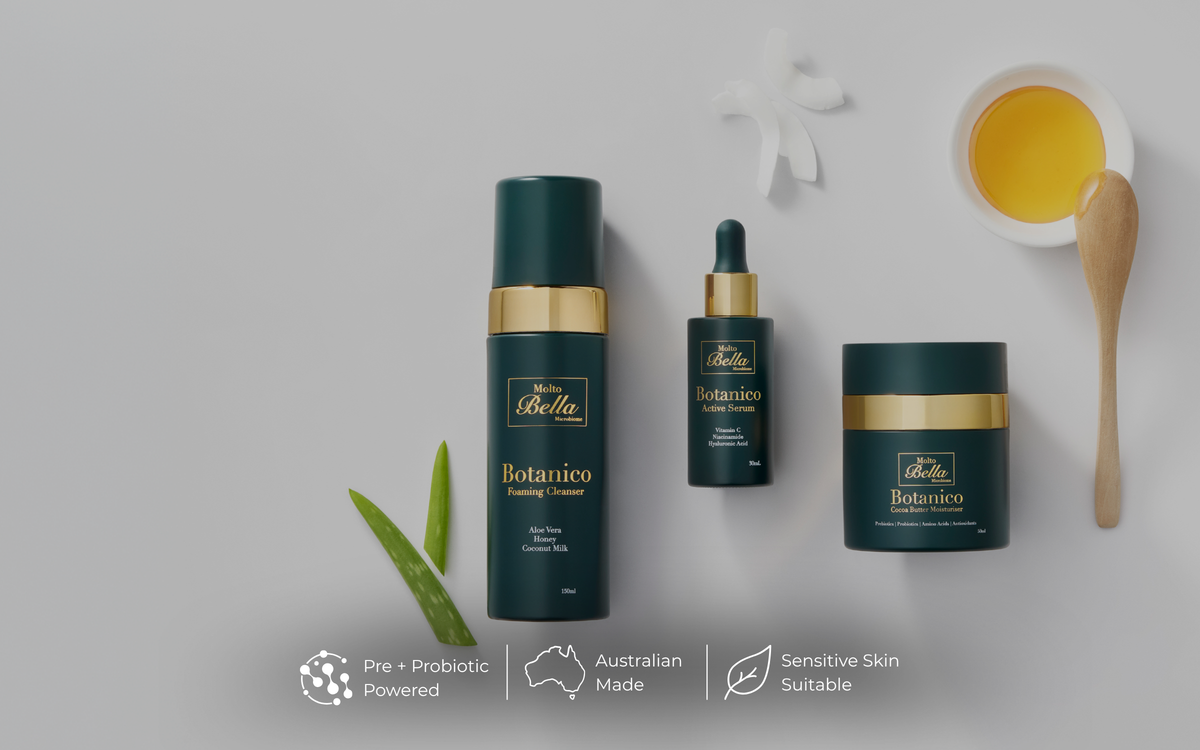 <p>Skincare that protects your <em>microbiome</em></p>